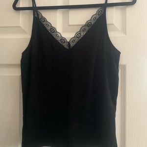 Black lace camisole